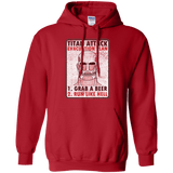 Sweatshirts Red / Small Titan plan Pullover Hoodie