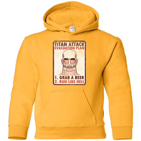 Sweatshirts Gold / YS Titan plan Youth Hoodie