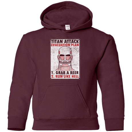Sweatshirts Maroon / YS Titan plan Youth Hoodie