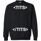 Sweatshirts Black / Small Tits Crewneck Sweatshirt