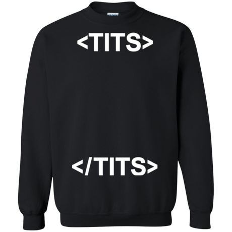 Sweatshirts Black / Small Tits Crewneck Sweatshirt