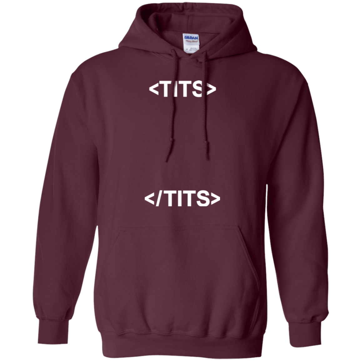 Sweatshirts Maroon / Small Tits Pullover Hoodie