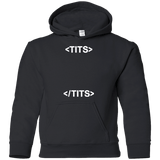 Sweatshirts Black / YS Tits Youth Hoodie