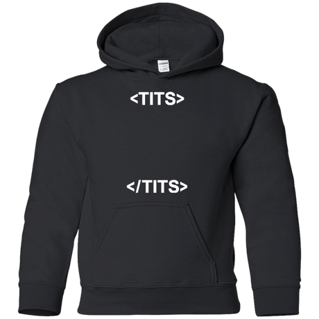 Sweatshirts Black / YS Tits Youth Hoodie