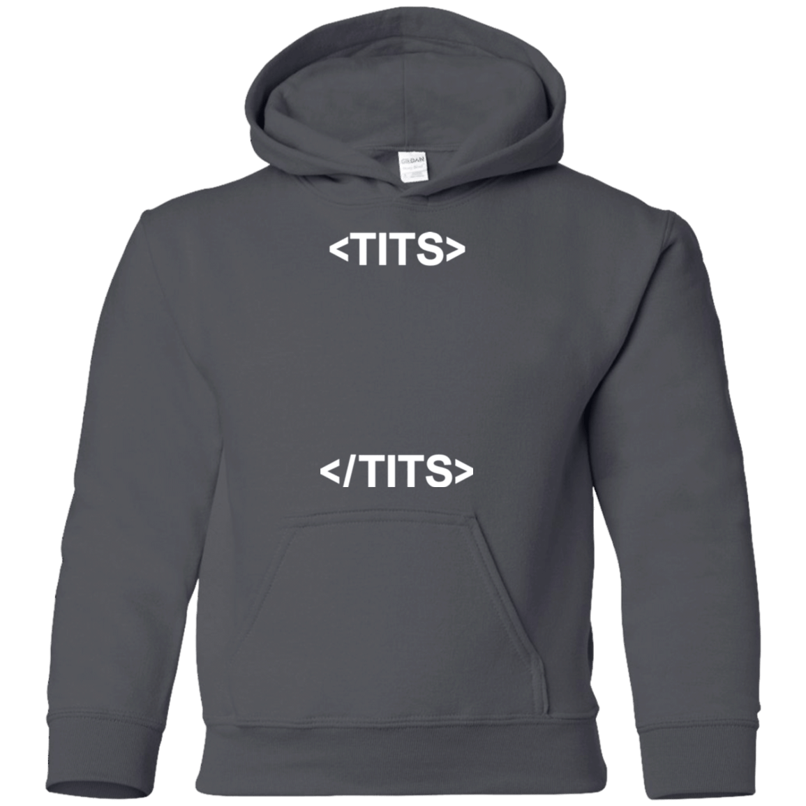 Sweatshirts Charcoal / YS Tits Youth Hoodie