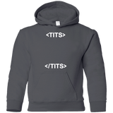 Sweatshirts Charcoal / YS Tits Youth Hoodie