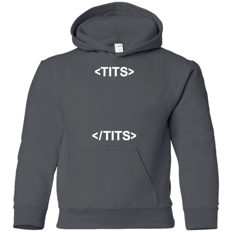 Sweatshirts Charcoal / YS Tits Youth Hoodie