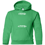 Sweatshirts Irish Green / YS Tits Youth Hoodie