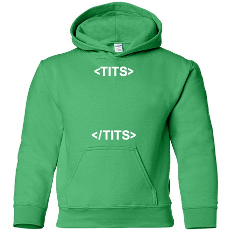 Sweatshirts Irish Green / YS Tits Youth Hoodie