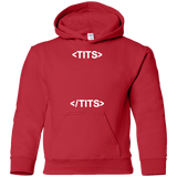 Sweatshirts Red / YS Tits Youth Hoodie