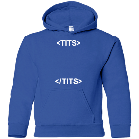 Sweatshirts Royal / YS Tits Youth Hoodie