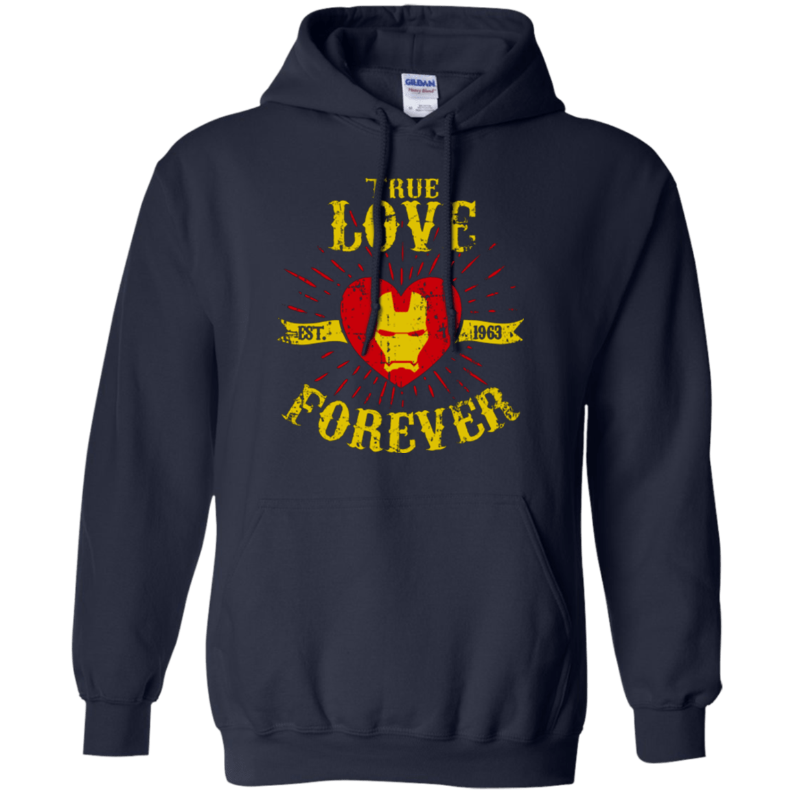 Sweatshirts Navy / Small TLF  IRON Pullover Hoodie