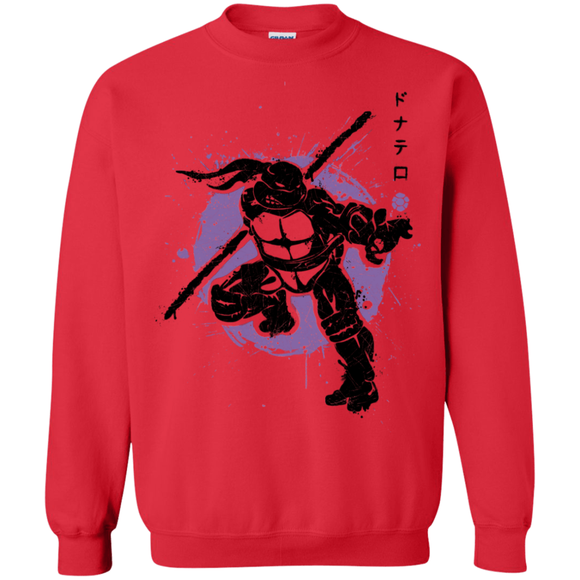 Sweatshirts Red / S TMNT - Bo Warrior Crewneck Sweatshirt