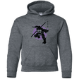 Sweatshirts Dark Heather / YS TMNT - Bo Warrior Youth Hoodie
