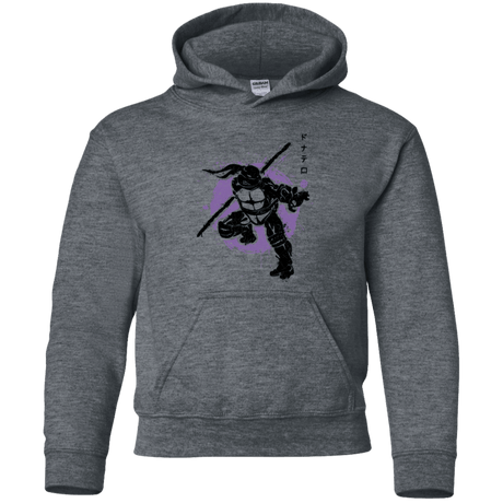 Sweatshirts Dark Heather / YS TMNT - Bo Warrior Youth Hoodie