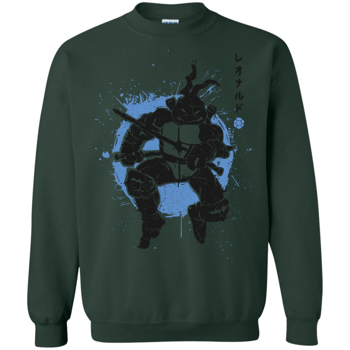 Sweatshirts Forest Green / S TMNT - Katana Warrior Crewneck Sweatshirt
