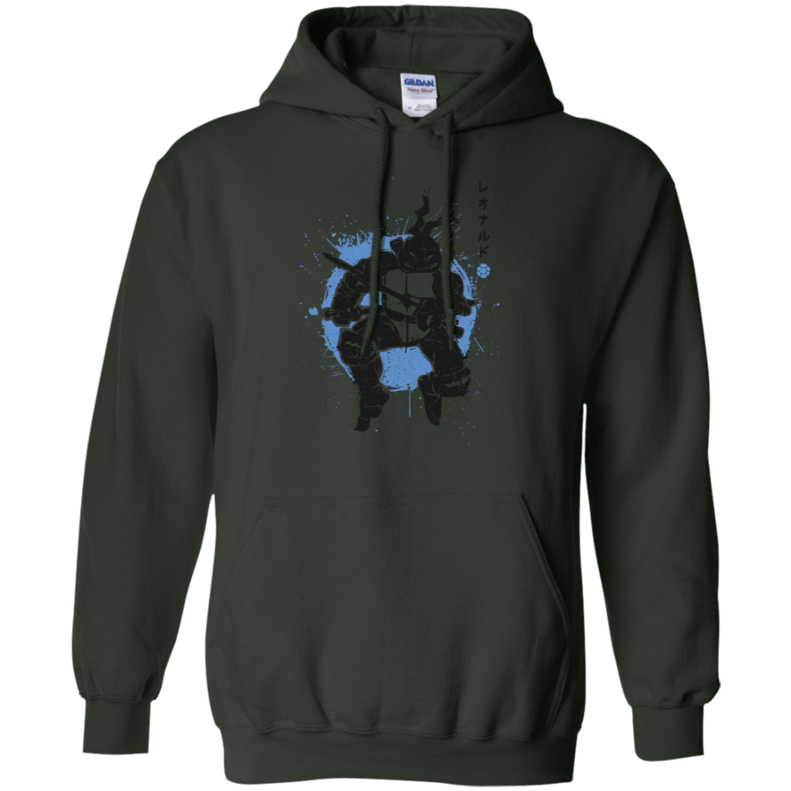 Sweatshirts Forest Green / S TMNT - Katana Warrior Pullover Hoodie