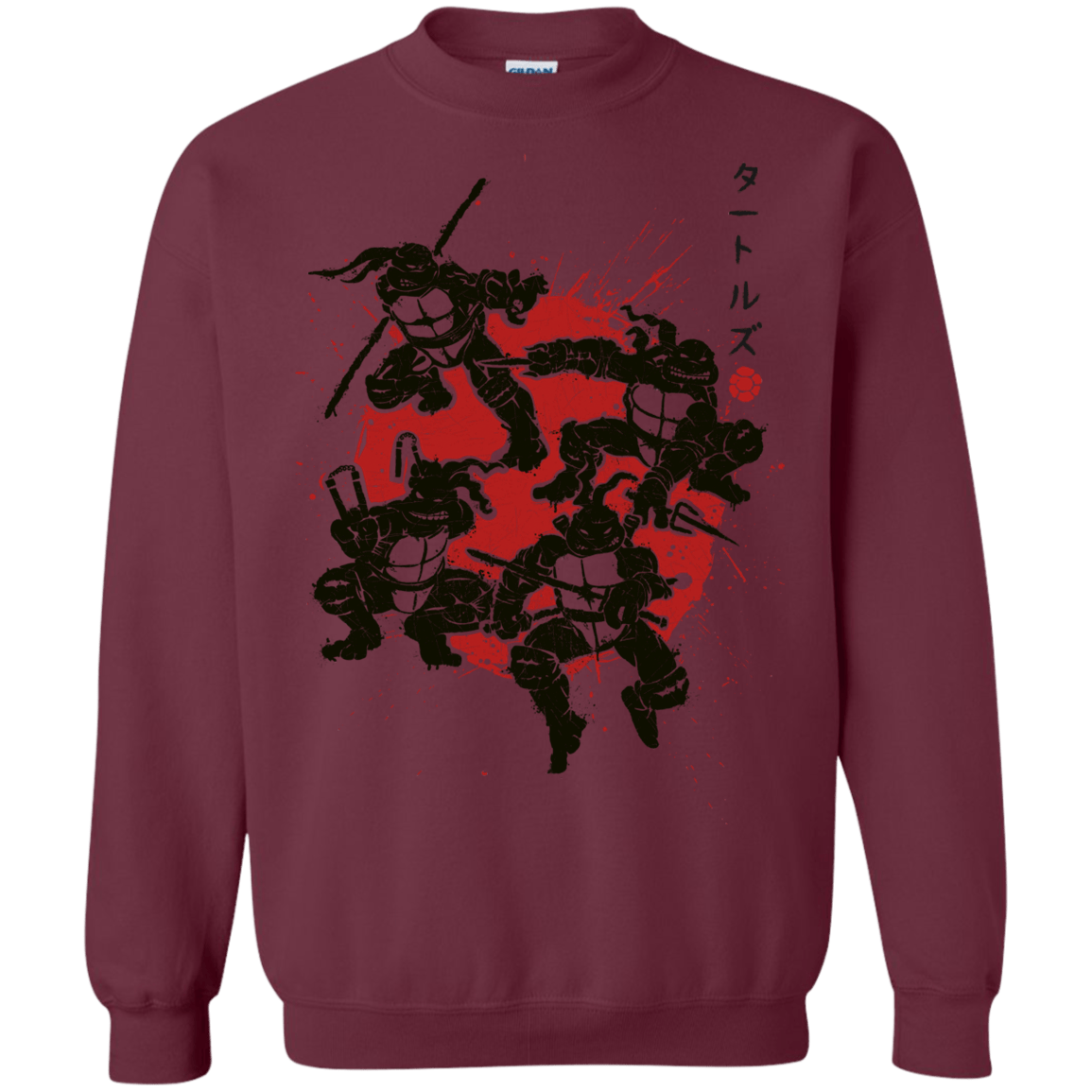 Sweatshirts Maroon / S TMNT - Mutant Warriors Crewneck Sweatshirt