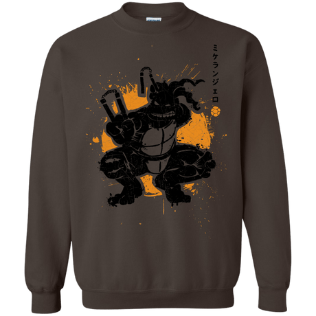 Sweatshirts Dark Chocolate / S TMNT - Nunchaku Warrior Crewneck Sweatshirt