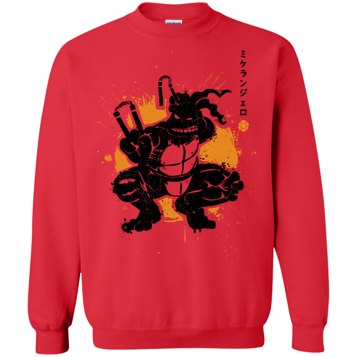 Sweatshirts Red / S TMNT - Nunchaku Warrior Crewneck Sweatshirt