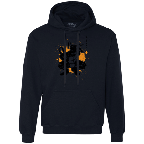 Sweatshirts Navy / S TMNT - Nunchaku Warrior Premium Fleece Hoodie