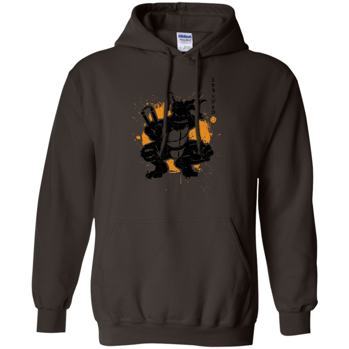 Sweatshirts Dark Chocolate / S TMNT - Nunchaku Warrior Pullover Hoodie