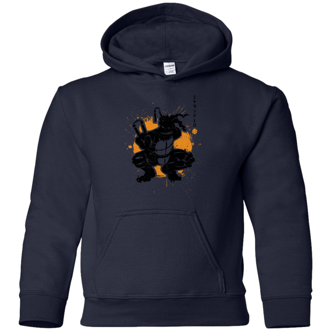 Sweatshirts Navy / YS TMNT - Nunchaku Warrior Youth Hoodie
