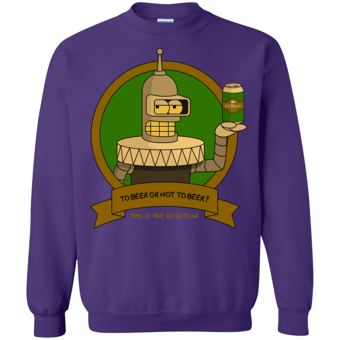 Sweatshirts Purple / S To Beer or not to Beer Bender Edition Crewneck Sweatshirt