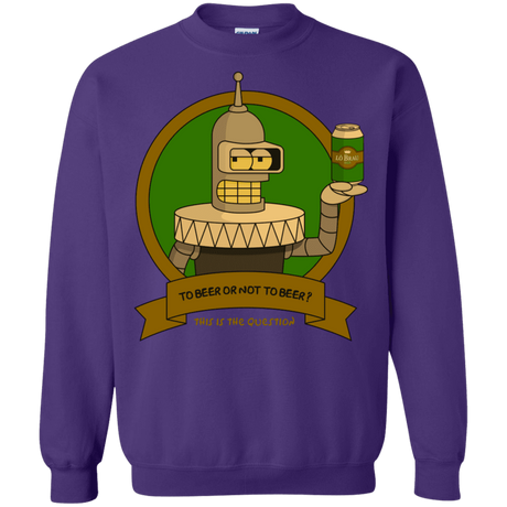 Sweatshirts Purple / S To Beer or not to Beer Bender Edition Crewneck Sweatshirt