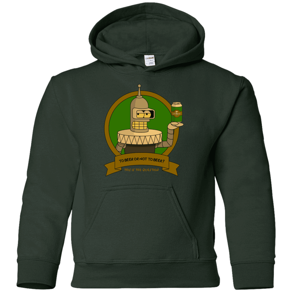 Sweatshirts Forest Green / YS To Beer or not to Beer Bender Edition Youth Hoodie