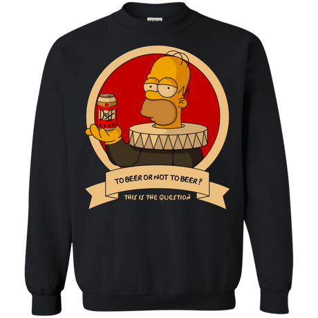 Sweatshirts Black / S To Beer or not to Beer Crewneck Sweatshirt