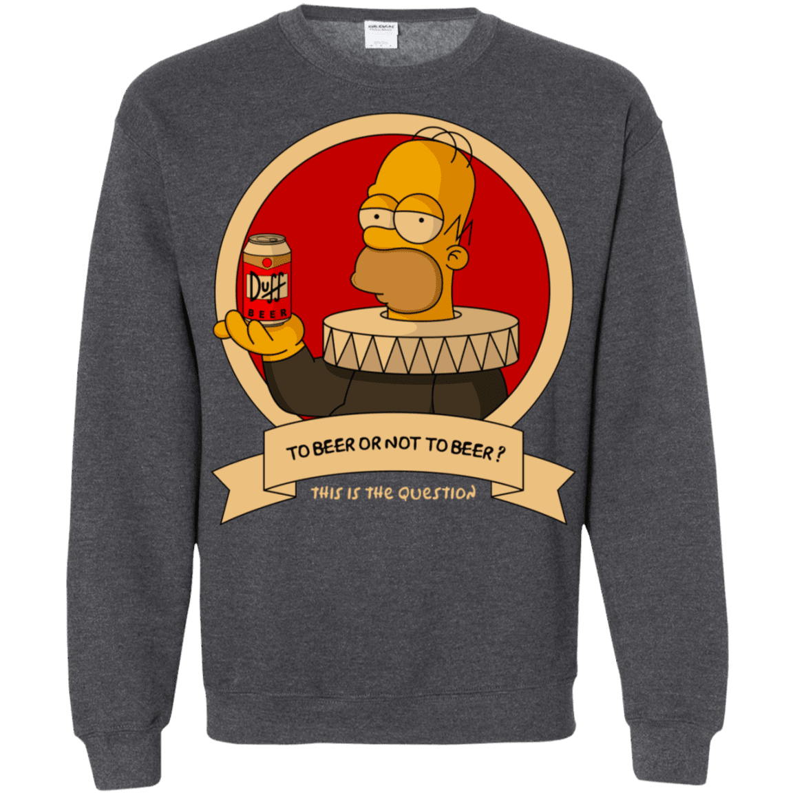 Sweatshirts Dark Heather / S To Beer or not to Beer Crewneck Sweatshirt