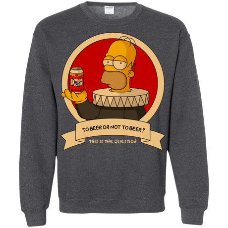 Sweatshirts Dark Heather / S To Beer or not to Beer Crewneck Sweatshirt