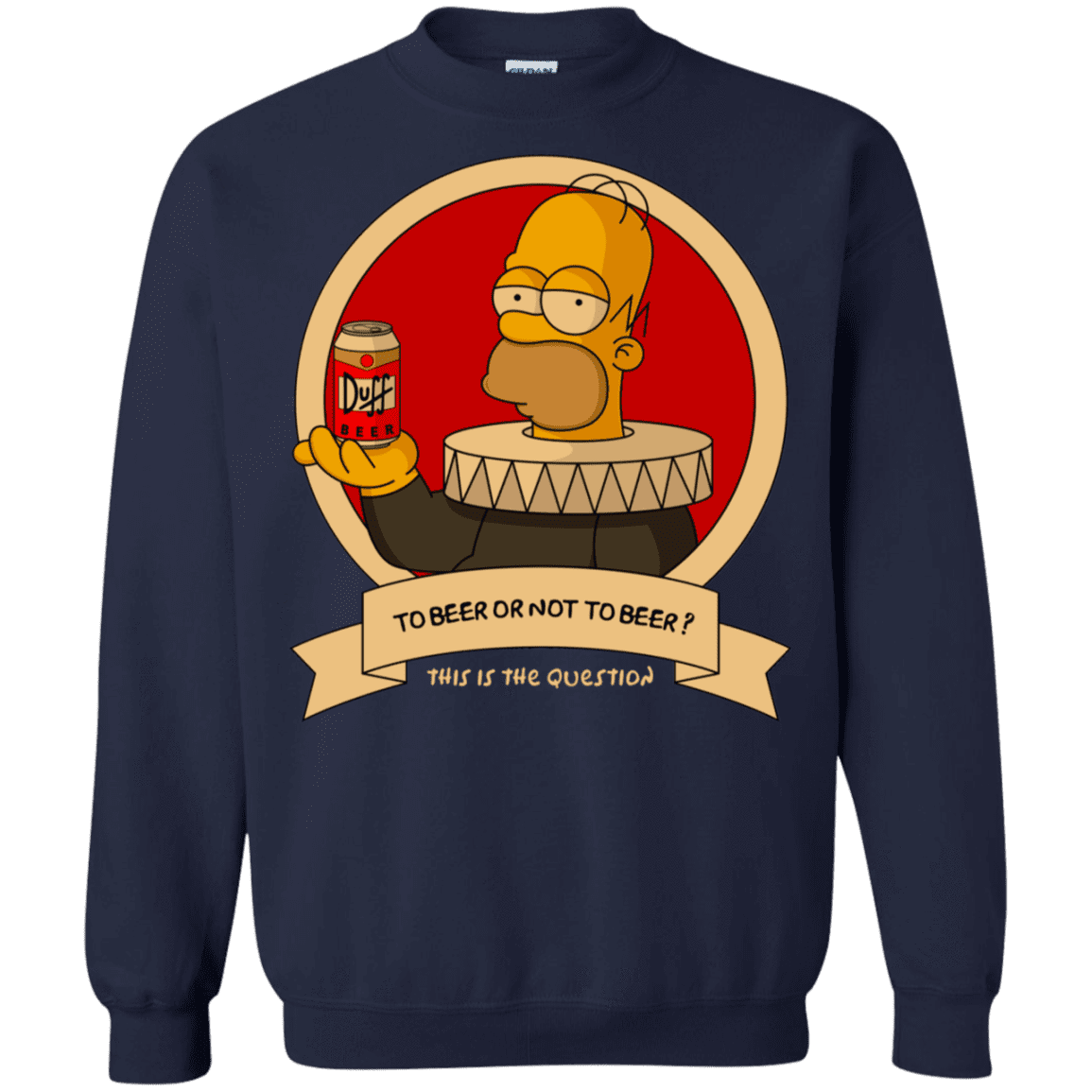 Sweatshirts Navy / S To Beer or not to Beer Crewneck Sweatshirt