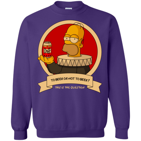 Sweatshirts Purple / S To Beer or not to Beer Crewneck Sweatshirt