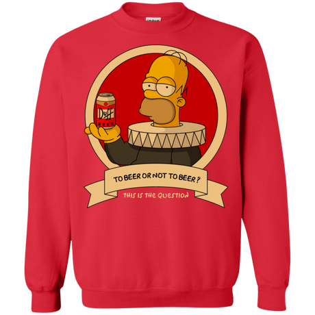 Sweatshirts Red / S To Beer or not to Beer Crewneck Sweatshirt