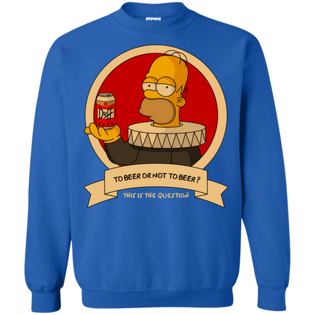 Sweatshirts Royal / S To Beer or not to Beer Crewneck Sweatshirt