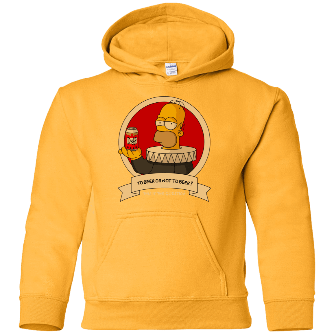 Sweatshirts Gold / YS To Beer or not to Beer Youth Hoodie