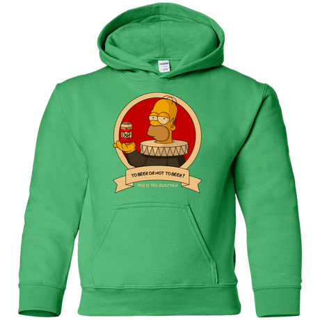 Sweatshirts Irish Green / YS To Beer or not to Beer Youth Hoodie