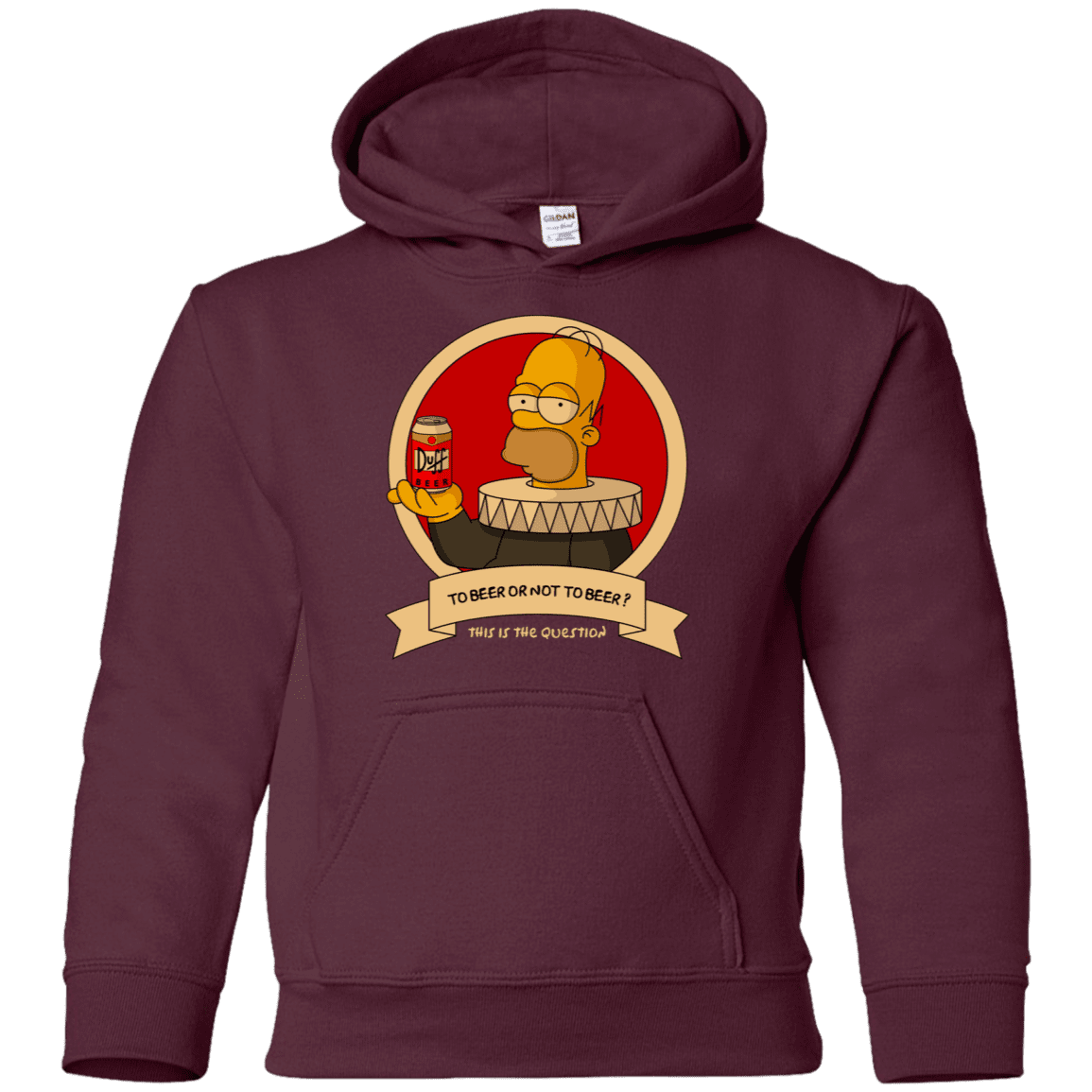 Sweatshirts Maroon / YS To Beer or not to Beer Youth Hoodie