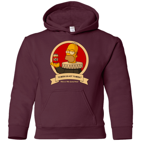 Sweatshirts Maroon / YS To Beer or not to Beer Youth Hoodie