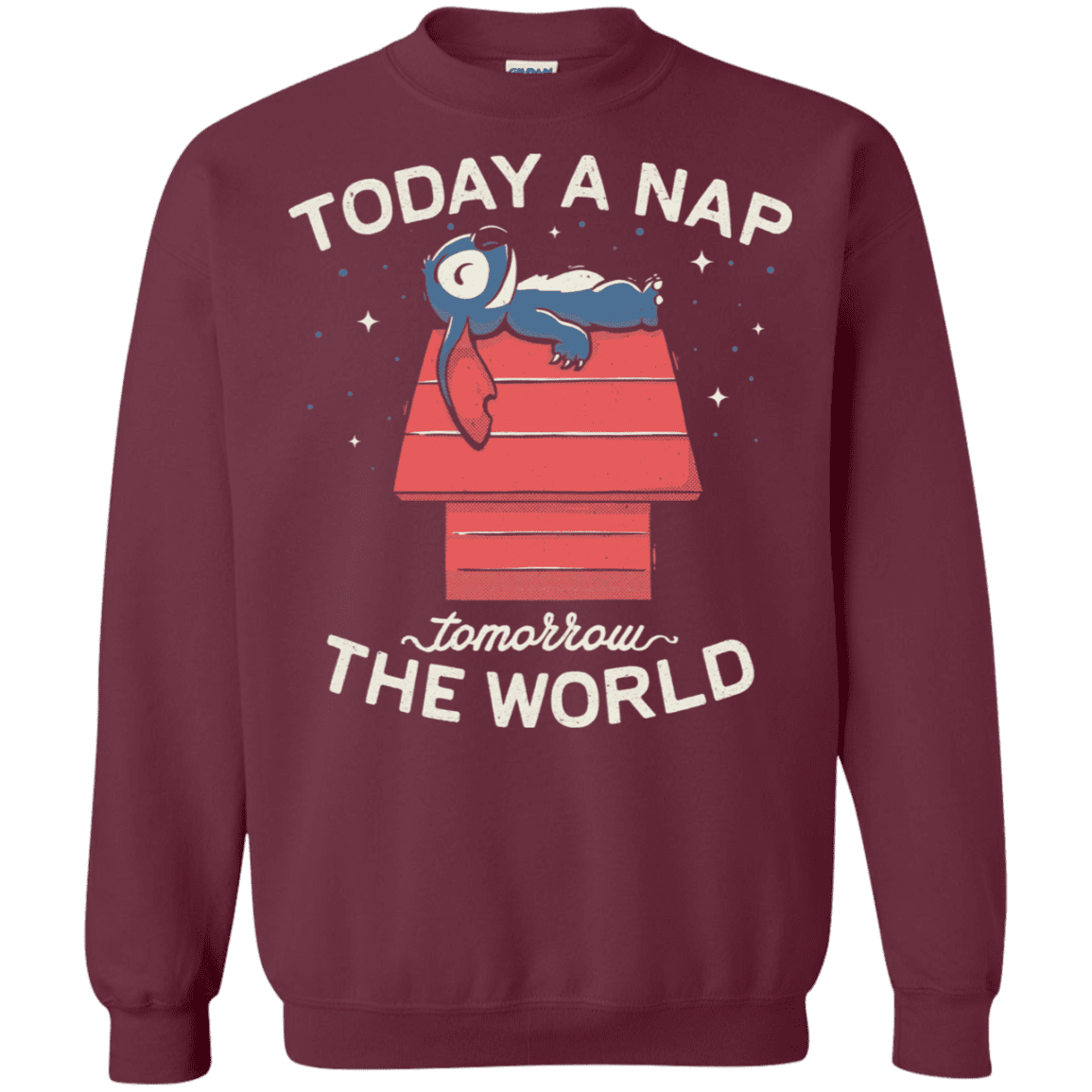 Sweatshirts Maroon / S Today a Nap Tomorrow the World Crewneck Sweatshirt