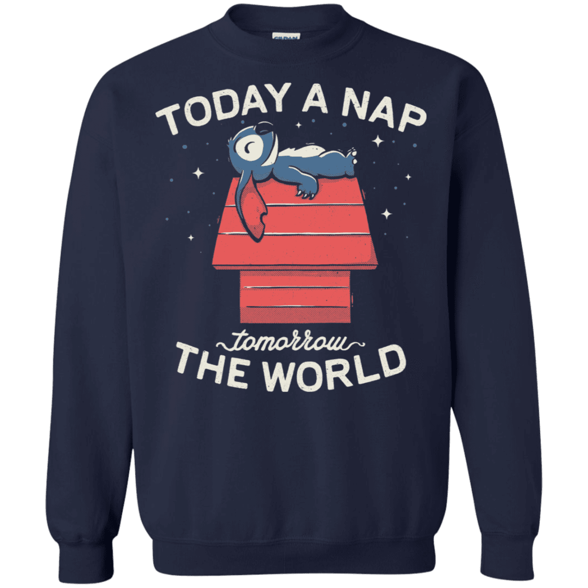 Sweatshirts Navy / S Today a Nap Tomorrow the World Crewneck Sweatshirt