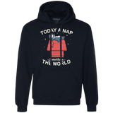 Sweatshirts Navy / S Today a Nap Tomorrow the World Premium Fleece Hoodie