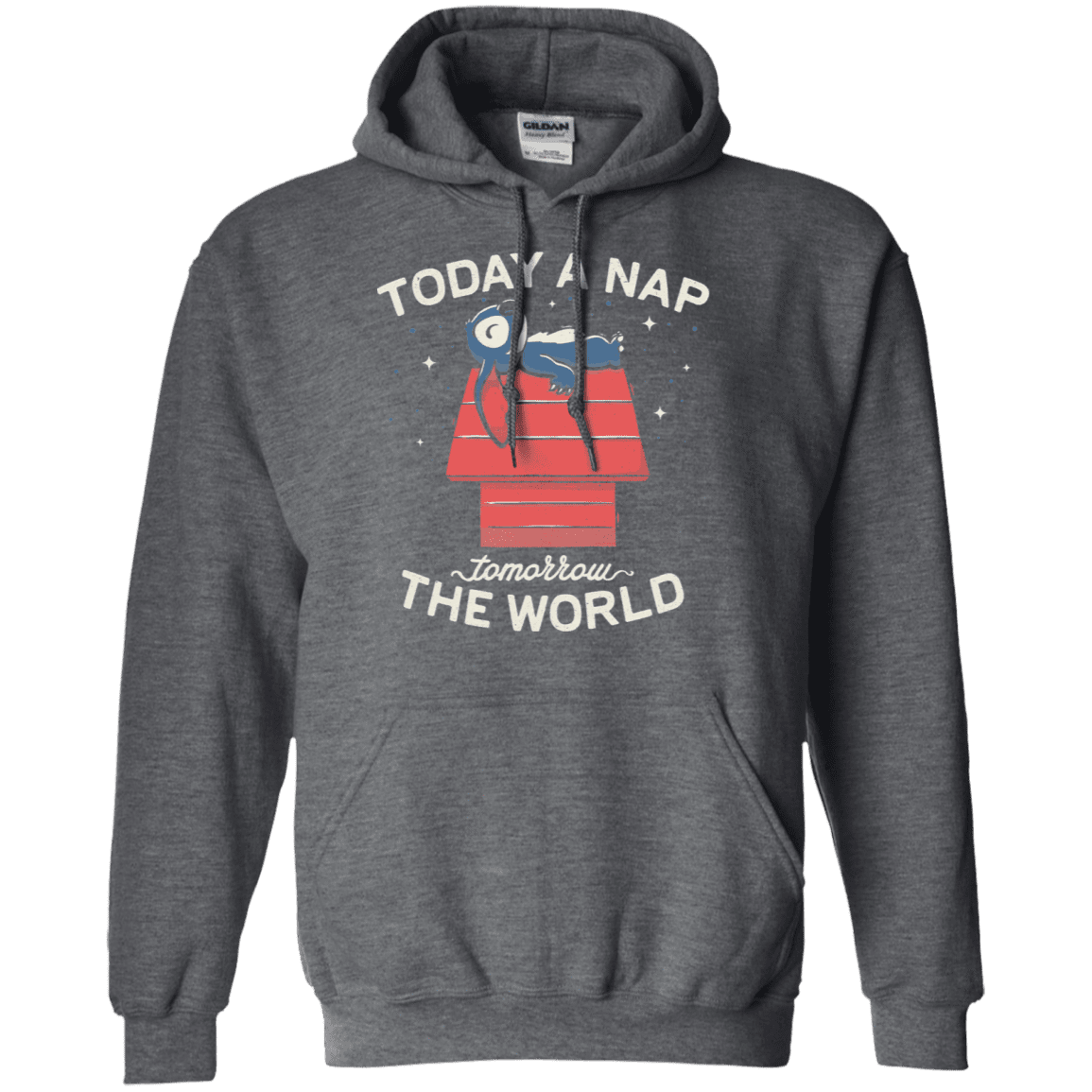 Sweatshirts Dark Heather / S Today a Nap Tomorrow the World Pullover Hoodie