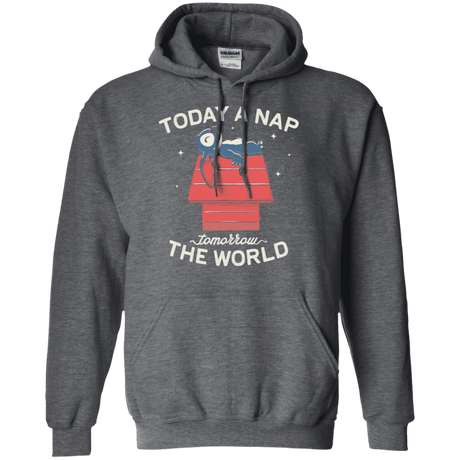 Sweatshirts Dark Heather / S Today a Nap Tomorrow the World Pullover Hoodie