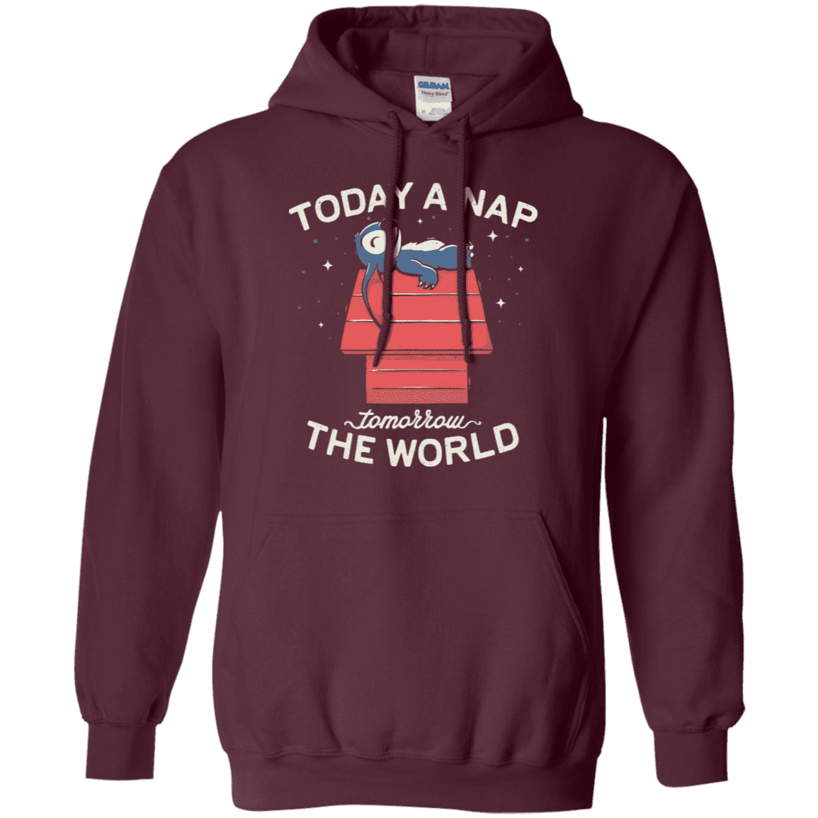 Sweatshirts Maroon / S Today a Nap Tomorrow the World Pullover Hoodie