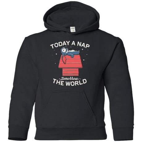 Sweatshirts Black / YS Today a Nap Tomorrow the World Youth Hoodie