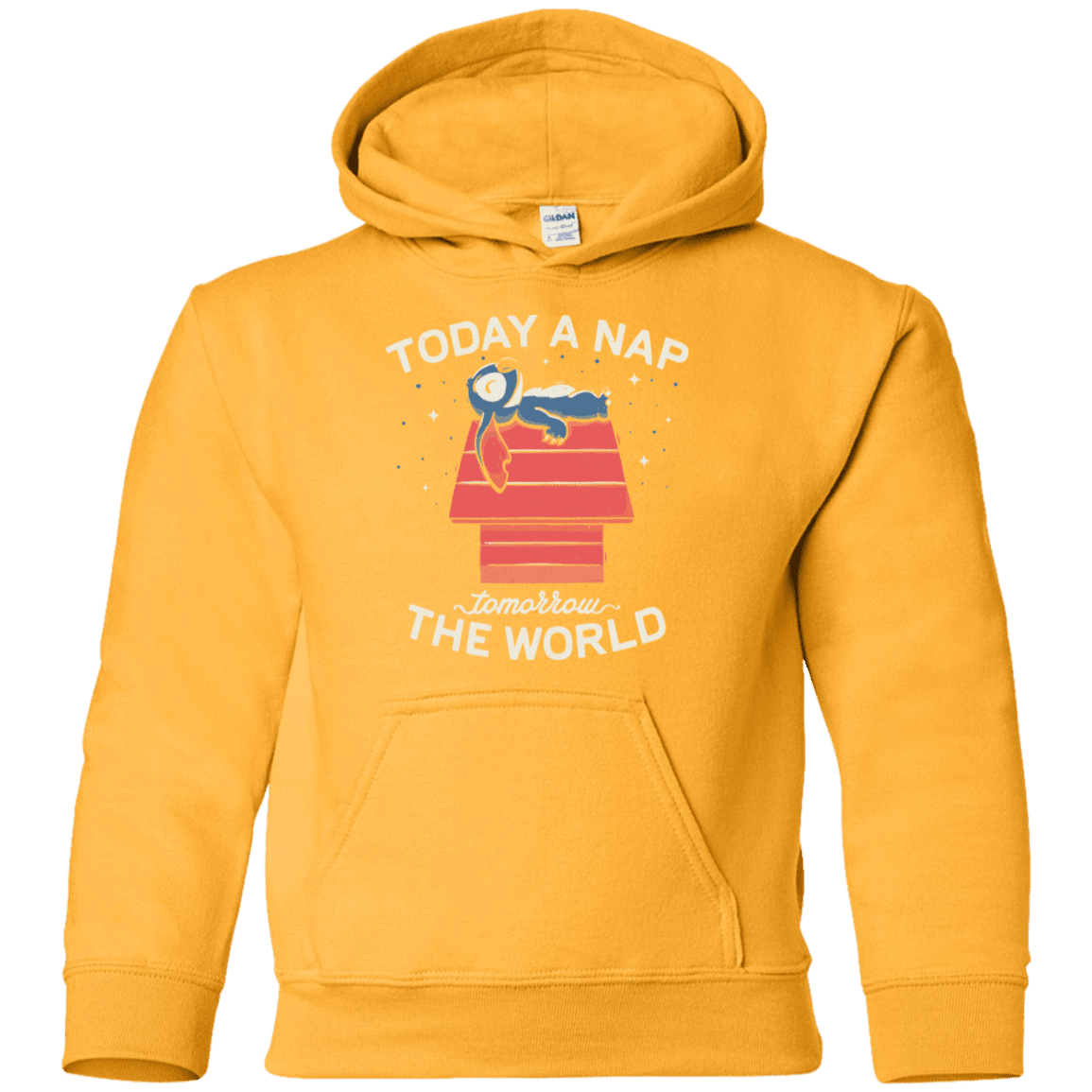 Sweatshirts Gold / YS Today a Nap Tomorrow the World Youth Hoodie