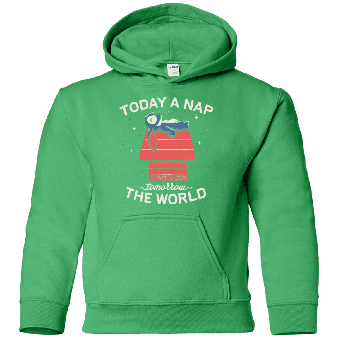 Sweatshirts Irish Green / YS Today a Nap Tomorrow the World Youth Hoodie